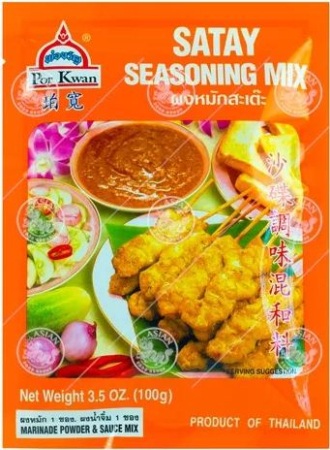 Alte sosuri - Satay Seasoning Mix 100g, POR KWAN