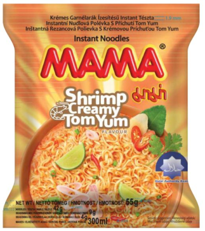 Taitei Instant - Taitei instant cu creveti Creamy Tom Yum 55g, MAMA