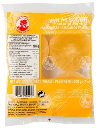 Bucatarie - Zahar de palmier, felii 200g - Cock