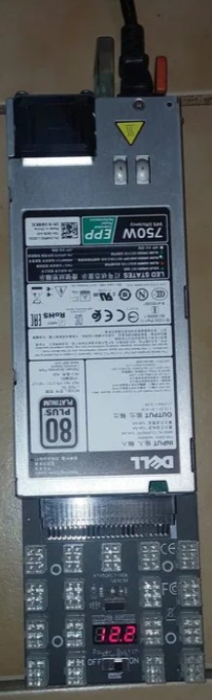 Kit Breakout Board + Sursa Server Dell 750W Platinum EPP 61.47A [2]