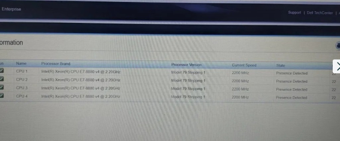 Server AI/ML/GPU Dell 4U PE R930 88Core/172Th 256Gb 9.9Tb 4400W +Rails [4]