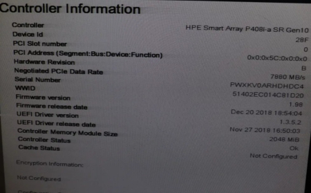 Controller HPE Smart Array P408i-a SR Gen 10 12G 2Gb [2]