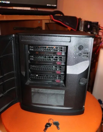 Servere - Mini Server Nas Supermicro A1SAI-2550F 16Gb DDR3 350W Gold 4 Bay 2xSSD