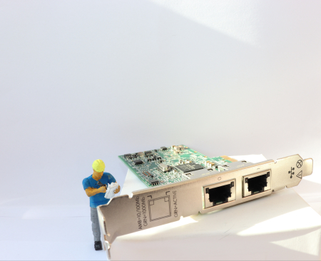 Placa Retea Dual Port Gigabit RJ45 HP 332T Broadcom BCM5720 [2]