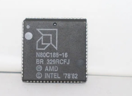 Componente Electronice - Procesor Colectie Nefolosit 80-90 Intel AMD 1 Core 16 MHz N80C188-16
