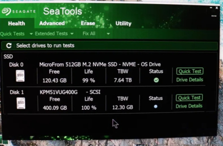 SSD Server SAS 400Gb 12Gbs Kioxia KPM51VUG400G 2.5" Mixed TLC Nou [2]