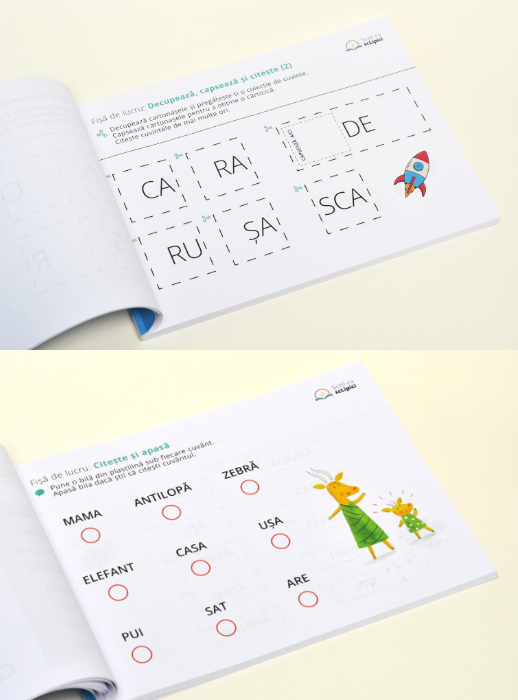 Caiet cu scLipici clasa pregătitoare, setul I [2]