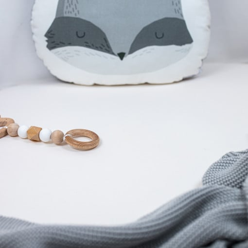 Cearceaf din bumbac 120x60 cm Alb [4]