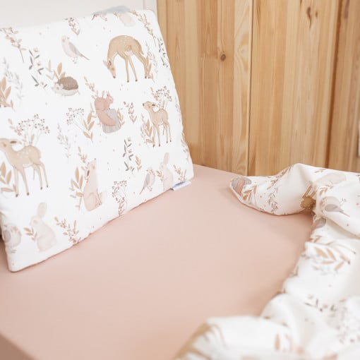 Cearceaf din bumbac 120x60 cm Roz [3]