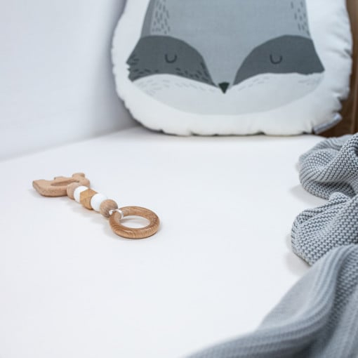 Cearceaf din bumbac 140x70 cm Alb [3]