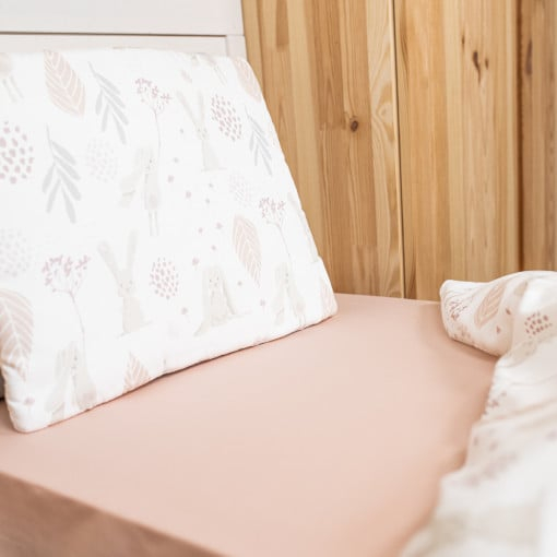 Cearceaf din bumbac 140x70 cm Roz [4]