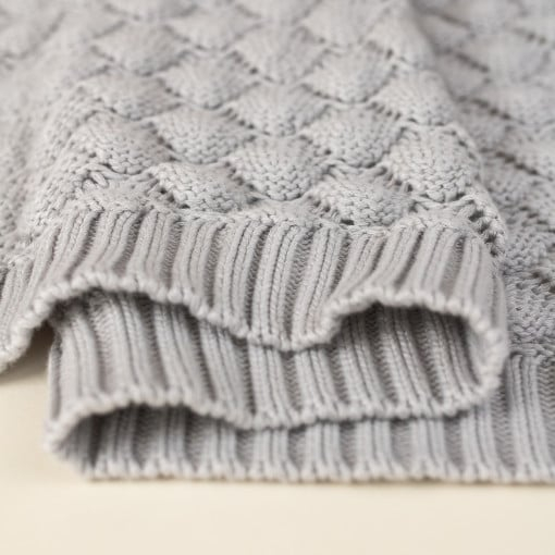 Pătură moale de bambus gri deschis – bambus și bumbac, antialergică [5]