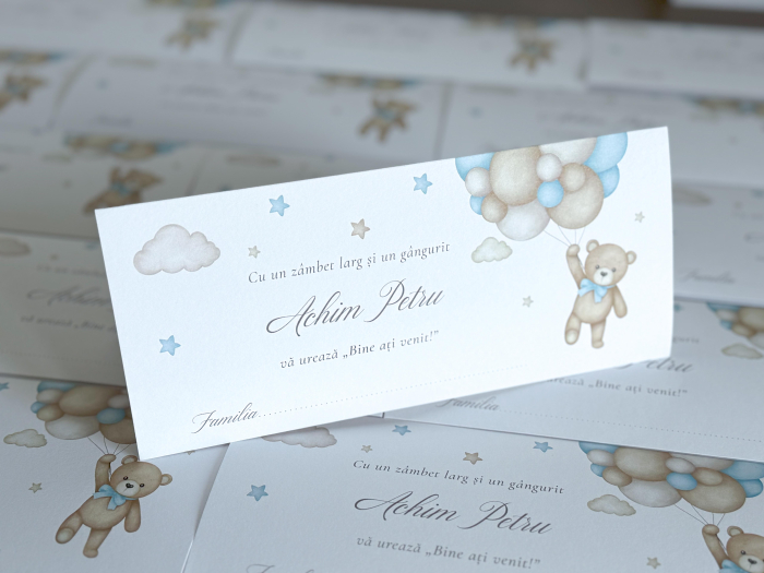 Plic bani botez ursuleț albastru [4]