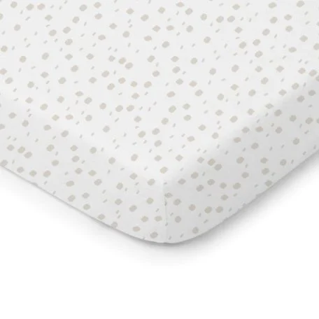 Bucurii pentru copii - Cearceaf din bumbac 120×60 cm alb-bej