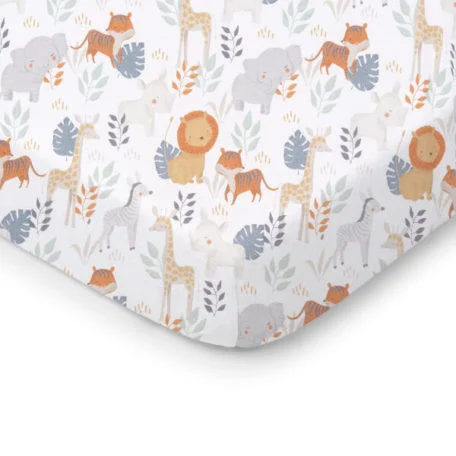 Bucurii pentru copii - Cearceaf din bumbac 140x70 cm Safari