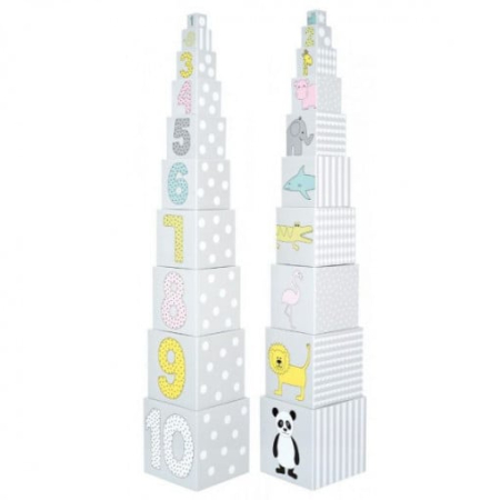 Bucurii pentru copii - Joc de construit gri pastel