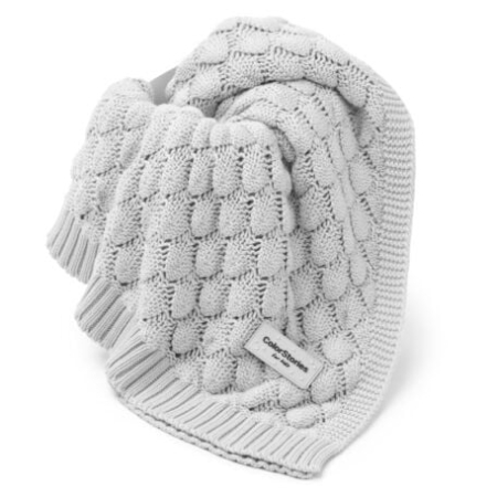 Bucurii pentru copii - Pătură moale de bambus gri deschis – bambus și bumbac, antialergică