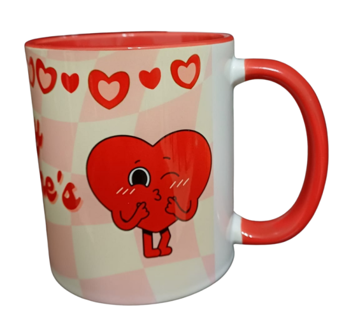 Cană cadou Valentine’s Day cu inimioare [3]