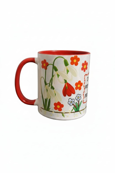 Cană cu mesaj – O primăvară frumoasă - roșie [3]