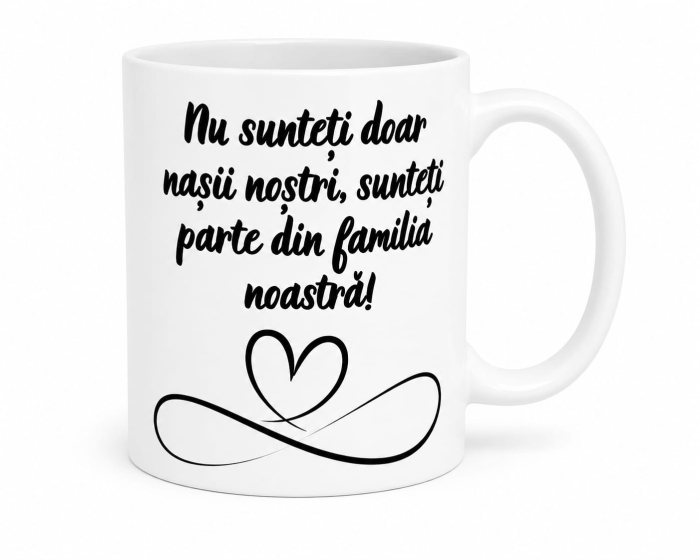 Cană personalizată – „Nași pentru o zi, prieteni pentru o viață” [2]