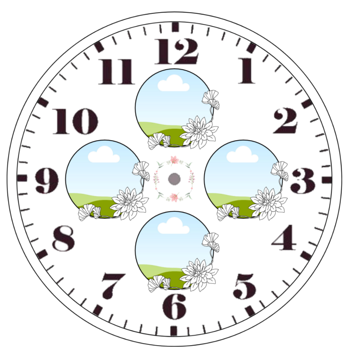 Ceas sticlă rotund - diametru 20 cm [3]