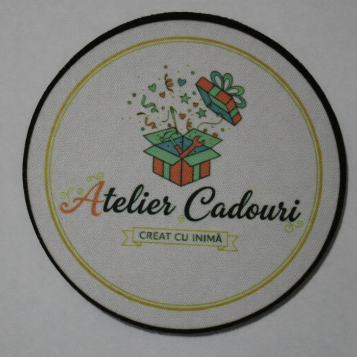 Suport pahar textil rotund - grosime 2 mm, diametru 9 cm [3]