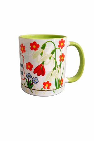 Cană ceramică „1 Martie – Primăvara, Primăvara” cu ambalaj cadou [1]