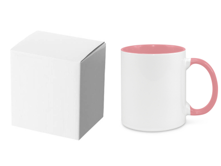 Cană interior și toartă roz - personalizată [1]