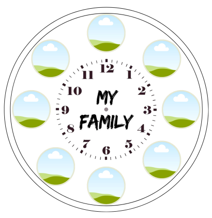 Ceas sticlă rotund - diametru 20 cm [3]