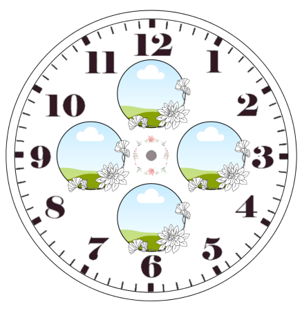 Ceas sticlă rotund - diametru 20 cm [2]