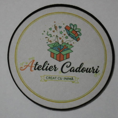 Suport pahar textil rotund - grosime 2 mm, diametru 9 cm [2]