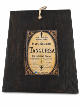 Icoană Maica Domnului „Tânguirea” – litografiata - finisata manual 30 × 40 cm [6]