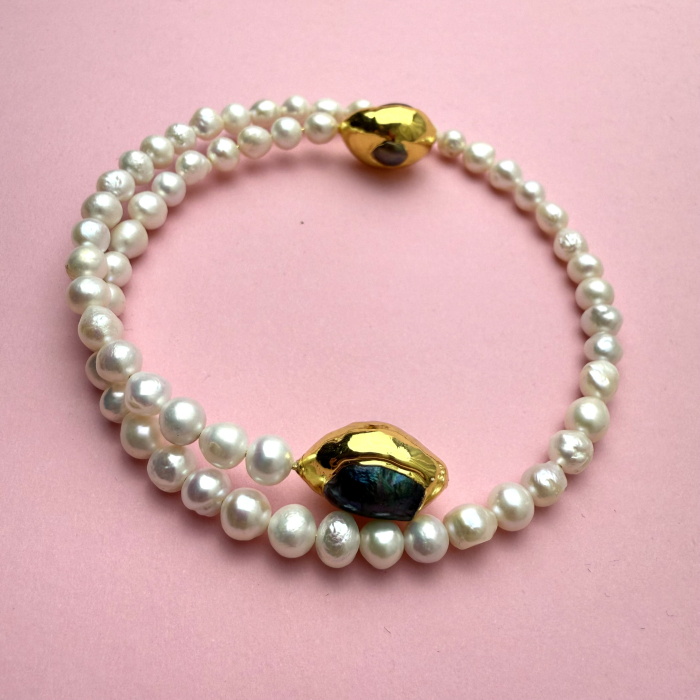 Colier Choker Perla Gold [3]