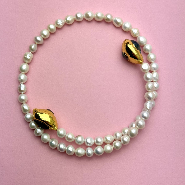 Colier Choker Perla Gold [2]