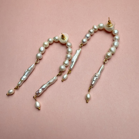 Cercei Pearl Arc Gold [3]