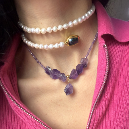 Colier Choker Perla Gold [5]