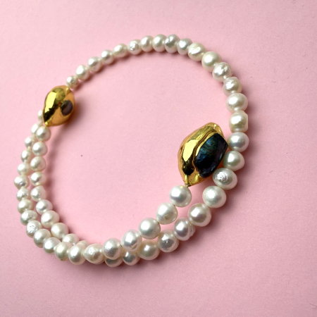 Colier Choker Perla Gold [3]