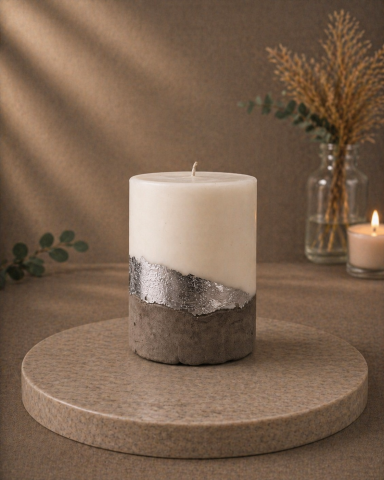 Lumanari Decorative - Lumânare "Liniște Argintie"