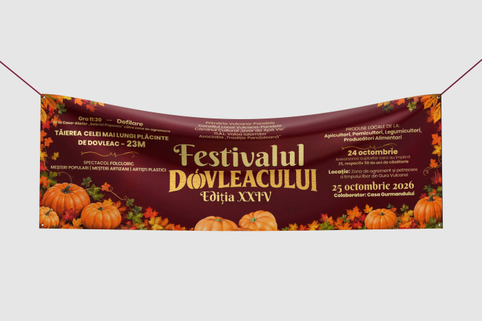 Banner Publicitar Personalizat (Tivit & Capse) | Outdoor / Indoor [5]