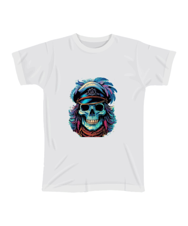 Tricouri Personalizate - Tricou Personalizat Rock/Pirate – "Captain Skull"