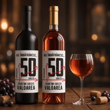 Cadouri Personalizate - Etichete de vin Personalizate Nu îmbătrânesc doar imi creşte valoarea