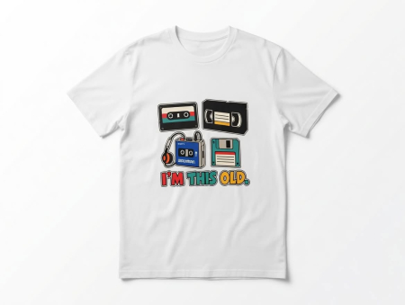 Tricouri Personalizate - Tricou Personalizat Retro "I'm This Old" | Grafică Inclusă