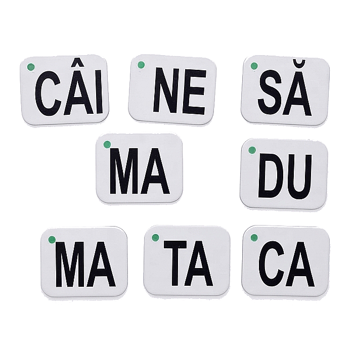 Set 72 Cartonașe Educative cu Silabe - Învățăm Să Citim, 6x7 cm, Carton Plastifiat, cu Inel Metalic [2]
