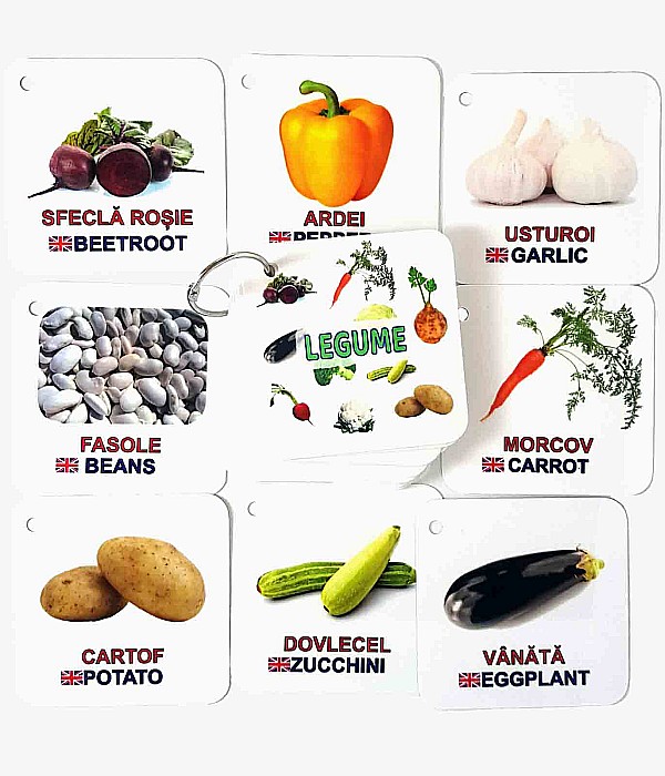 Cartonașe pe inel - Legume [3]