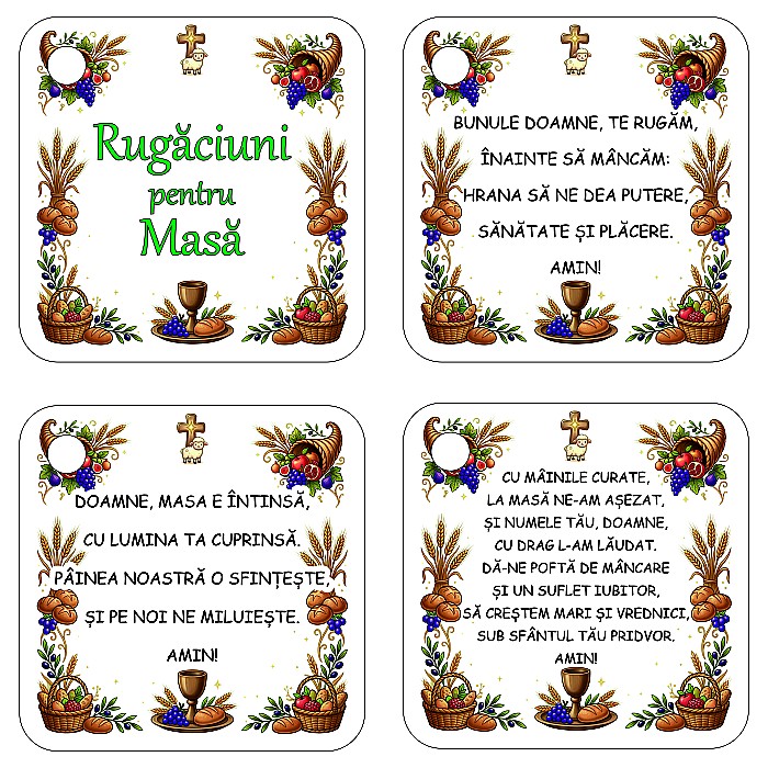 Set 18 Cartonașe Educative "Rugăciuni pentru Masă" [3]