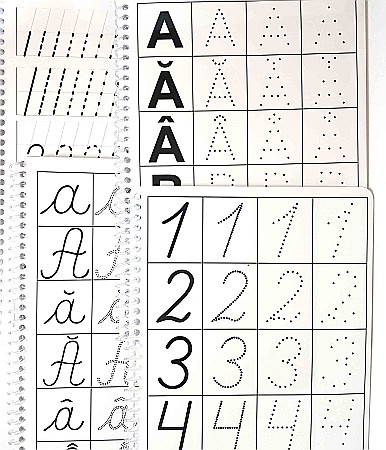Produse educative - Caiet "Scrie-Șterge-Rescrie" - Combinat
