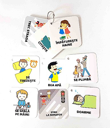 Produse educative - Cartonașe pe inel - Acțiuni