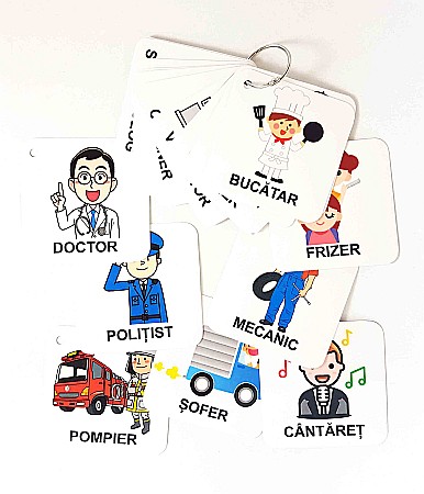 Cartonașe pe inel - Cartonașe pe inel - Meserii