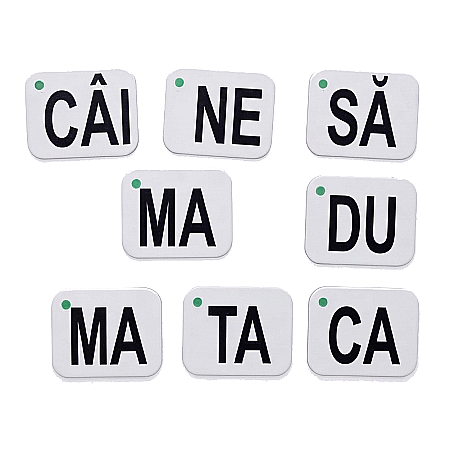 Set 72 Cartonașe Educative cu Silabe - Învățăm Să Citim, 6x7 cm, Carton Plastifiat, cu Inel Metalic [1]