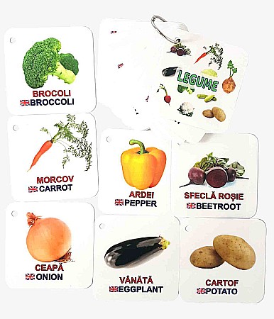 Cartonașe pe inel - Cartonașe pe inel - Legume
